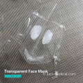 Masque facial transparent transparent transparent réutilisable